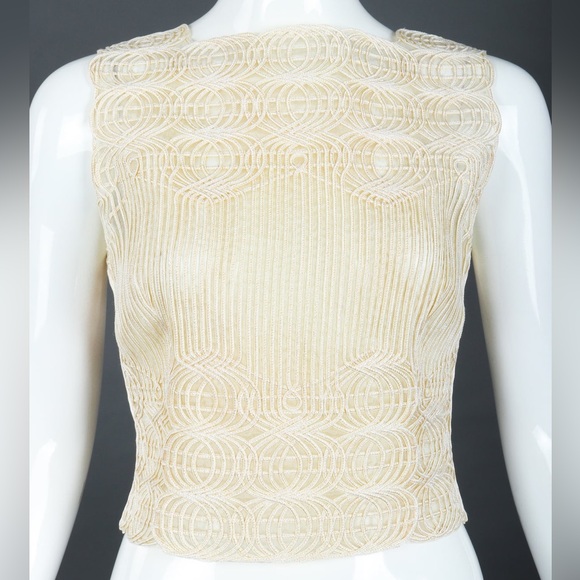 VALENTINO
EMBROIDERED OVERLAY SHELL TOP - Picture 7 of 13